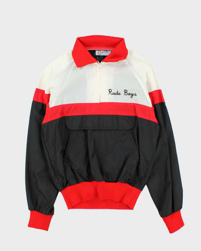 Vintage Rude Boys Embroidered Quarter-zip Jacket - M
