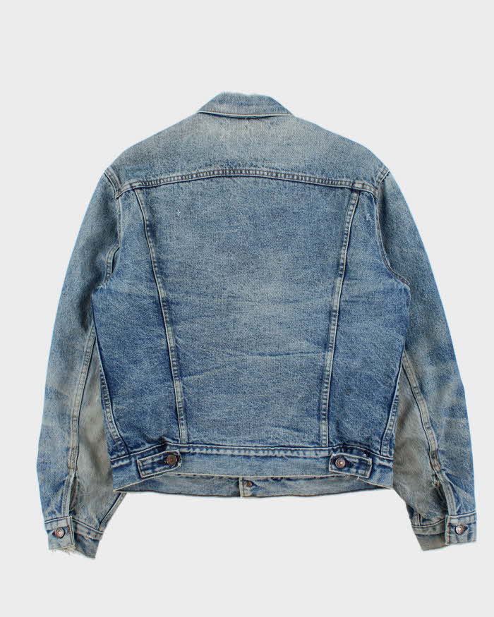 Vintage 80s Levi's Blanket Lined Denim Trucker Jacket - L