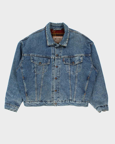 Vintage Levi's Blanket Lined Denim Jacket - L