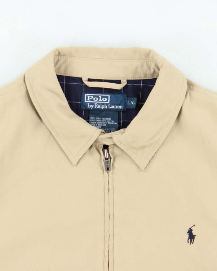 Vintage 00s Polo Ralph Lauren Soft Shell Harrington Jacket - L