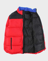 Vintage 1990s Polo Sport Ralph Lauren Two-Tone Down Filled Puffer Jacket - XL