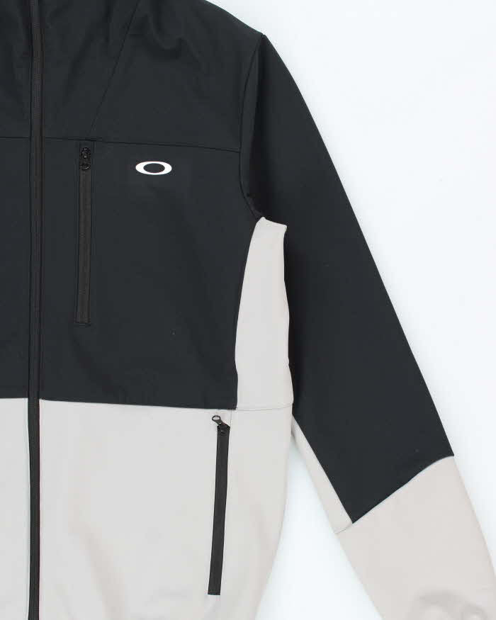 Vintage Oakley Juniper Two-Tone Hooded Waterproof Zip-Up Tech Jacket - S