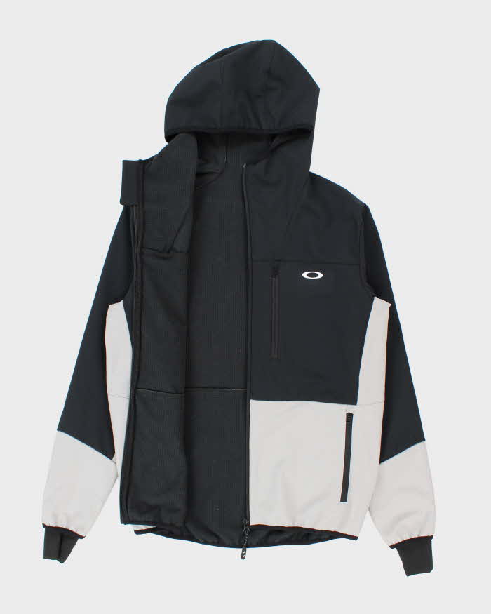 Vintage Oakley Juniper Two-Tone Hooded Waterproof Zip-Up Tech Jacket - S