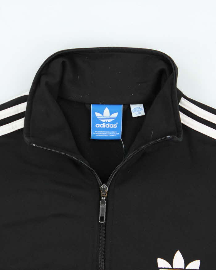 Vintage Y2K Black Adidas Originals Firebird Track Jacket - L
