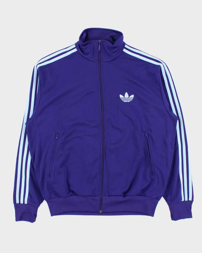 Vintage Y2K Purple Adidas Originals Firebird Track Jacket - L