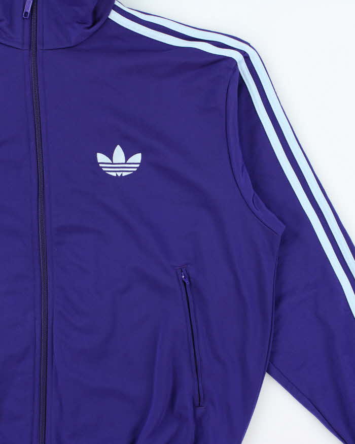 Vintage Y2K Purple Adidas Originals Firebird Track Jacket - L