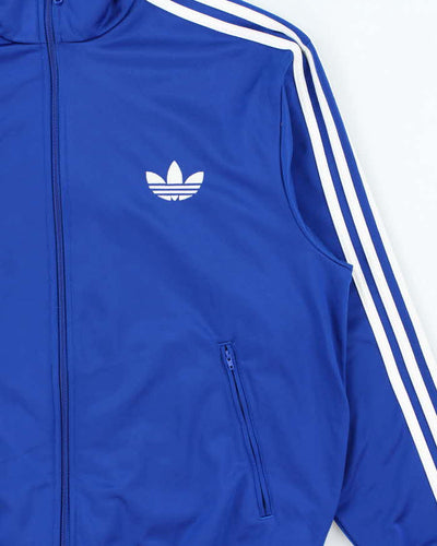 Vintage Y2K Electric Blue Adidas Originals Firebird Track Jacket - L