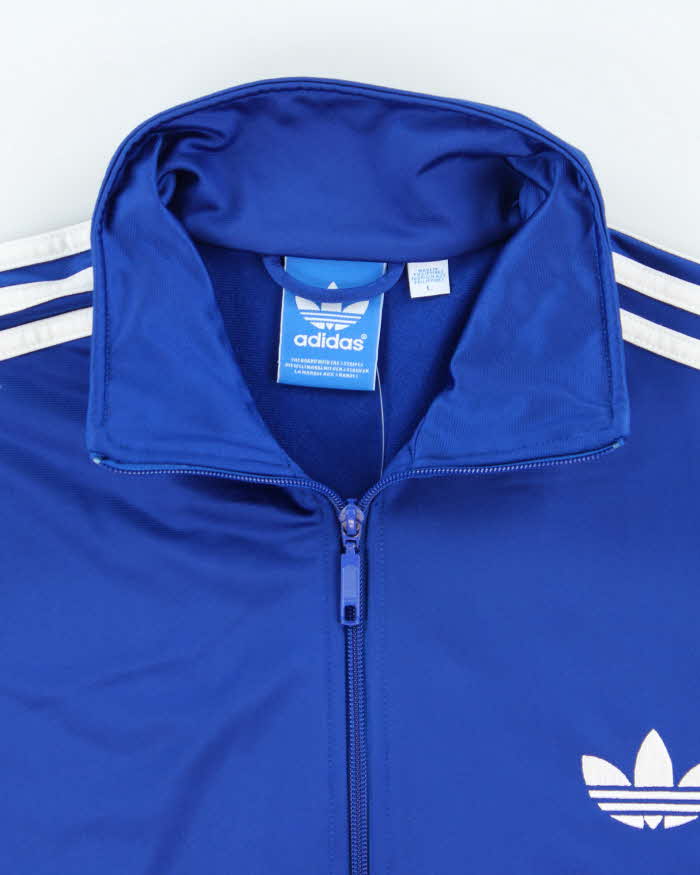 Vintage Y2K Electric Blue Adidas Originals Firebird Track Jacket - L