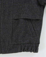 Vintage 1980s Givenchy Monsieur Heavyweight Wool Boxy Harrington Jacket - S