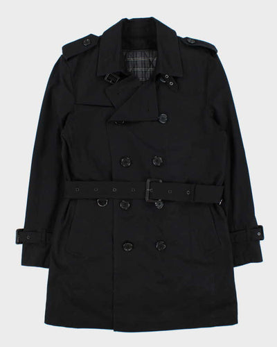 Vintage Y2K 00s Burberry Black Label Double Quilt Lined Trench Coat - M