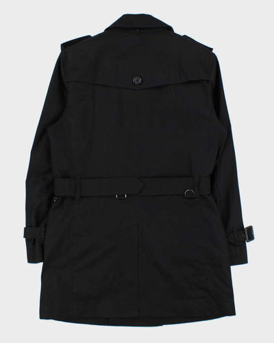 Vintage Y2K 00s Burberry Black Label Double Quilt Lined Trench Coat - M