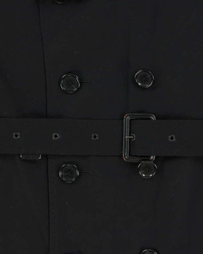 Vintage Y2K 00s Burberry Black Label Double Quilt Lined Trench Coat - M