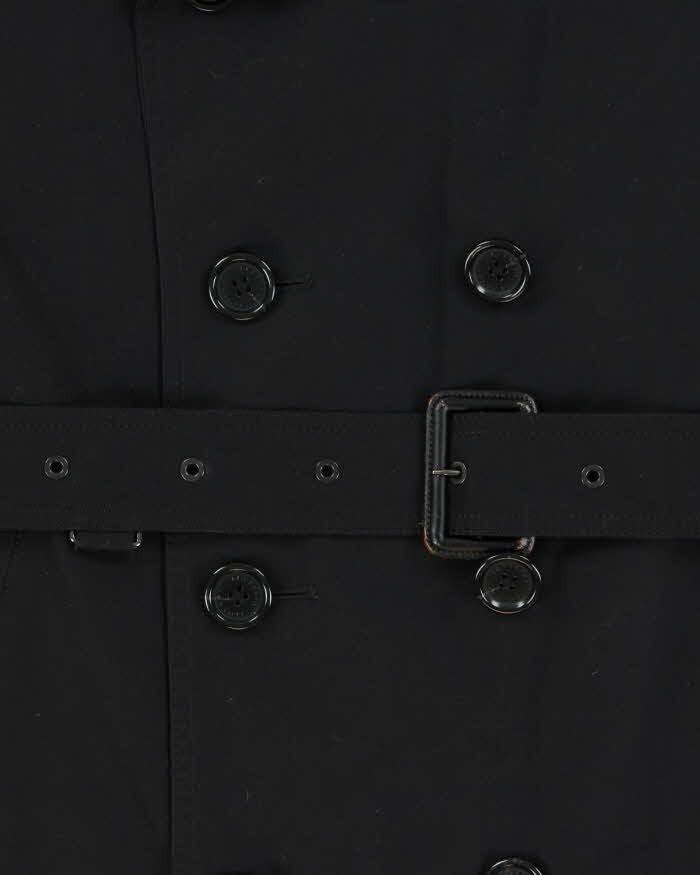 Vintage Y2K 00s Burberry Black Label Double Quilt Lined Trench Coat - M