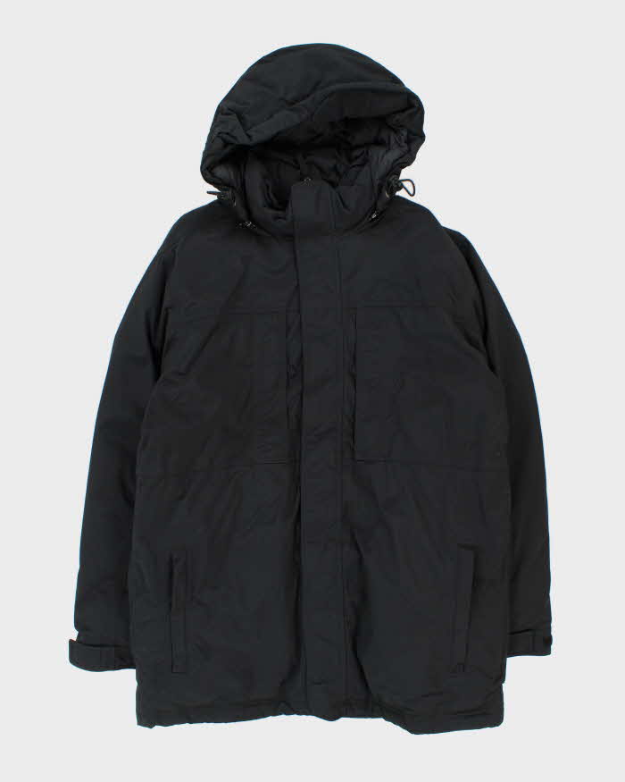 Vintage 00s Eddie Bauer Black Heavyweight Weatherproof Hooded Puffer Parka - L