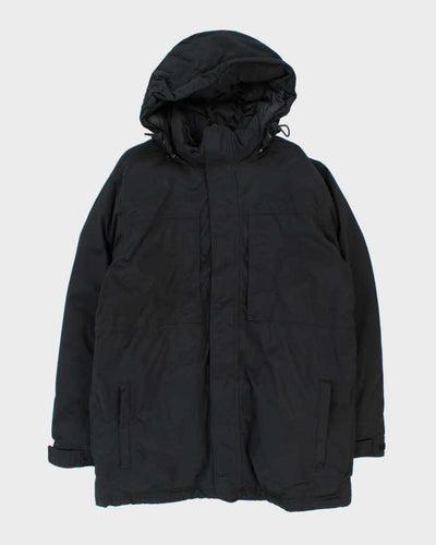 Vintage 00s Eddie Bauer Black Heavyweight Weatherproof Hooded Puffer Parka - L