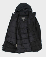Vintage 00s Eddie Bauer Black Heavyweight Weatherproof Hooded Puffer Parka - L