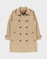 Vintage Aquascutum Wool Layered House Check Lined Weatherproof Trench Coat - L