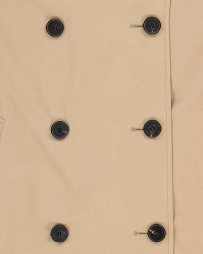 Vintage Aquascutum Wool Layered House Check Lined Weatherproof Trench Coat - L