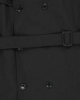 Vintage 1990s Oscar De La Renta Black Weatherproof Oversized Trench Coat - XL