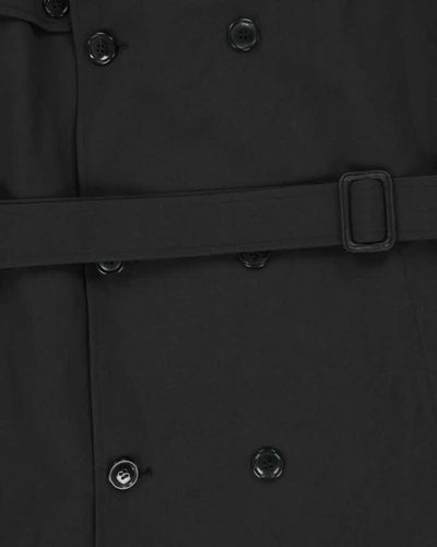 Vintage 1990s Oscar De La Renta Black Weatherproof Oversized Trench Coat - XL