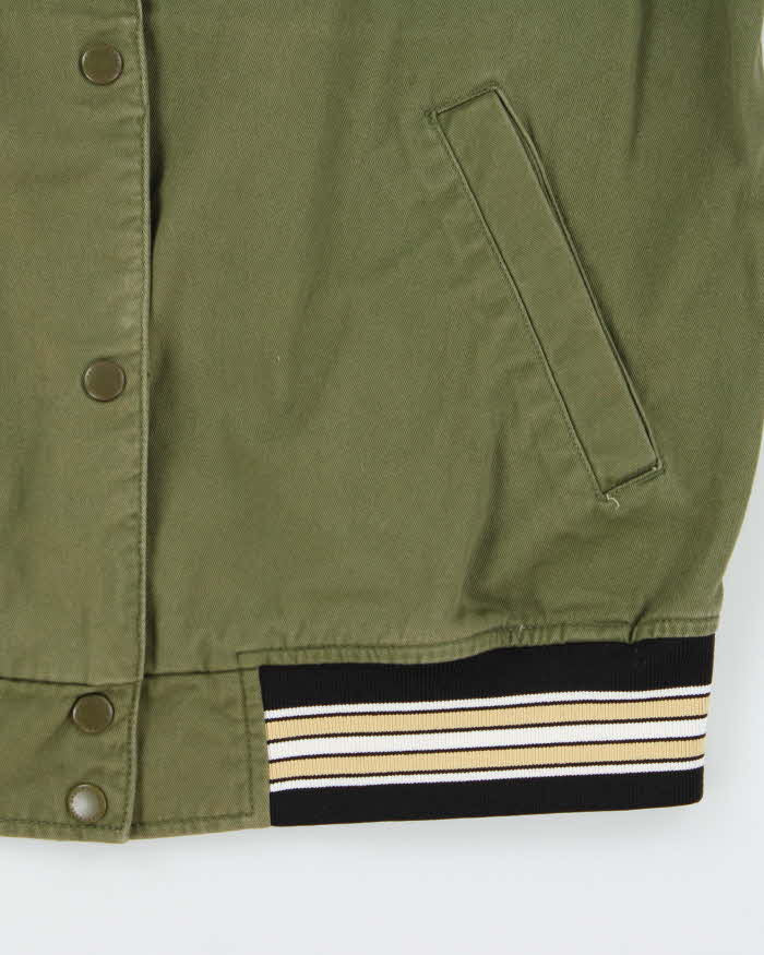 Vintage Y2K 00s Official Yankees MLB Khaki Varsity Bomber Jacket - S