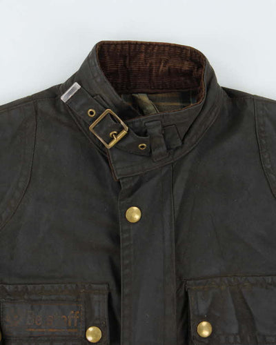 Vintage 1980s Belstaff Trailmaster Professional Waxed Cotton Jacket - S