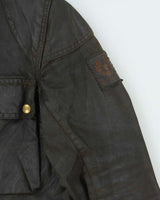 Vintage 1980s Belstaff Trailmaster Professional Waxed Cotton Jacket - S