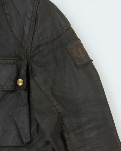 Vintage 1980s Belstaff Trailmaster Professional Waxed Cotton Jacket - S