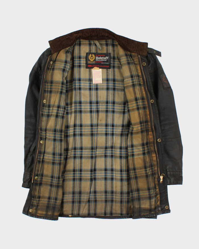 Vintage 1980s Belstaff Trailmaster Professional Waxed Cotton Jacket - S