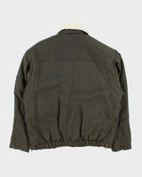 Vintage 1990s Pere Mar Satin Aviator Flight Bomber Jacket - S