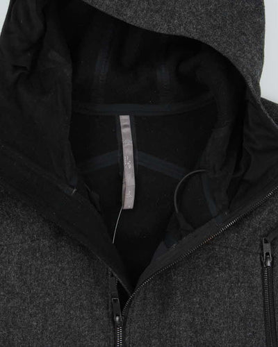 Vintage Arc'teryx Veilance Carbon Wool Blend Hooded Zip-Up Jacket - S