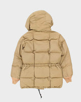 Vintage 1980s Eddie Bauer Goose Down Cotton Blend Hooded Puffer Jacket - XS