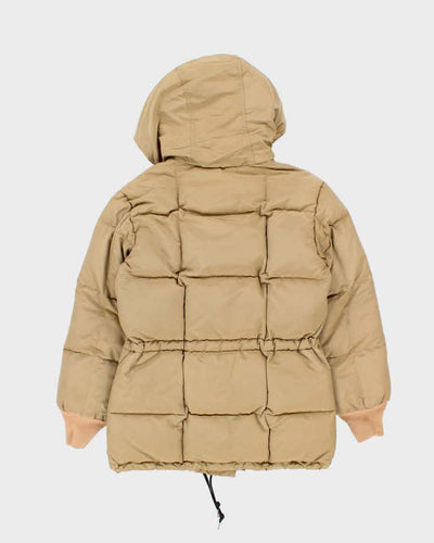 Vintage 1980s Eddie Bauer Goose Down Cotton Blend Hooded Puffer Jacket - XS