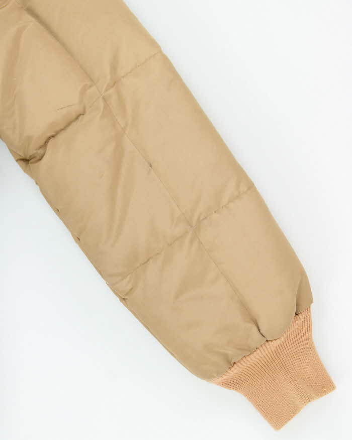 Vintage 1980s Eddie Bauer Goose Down Cotton Blend Hooded Puffer Jacket - XS