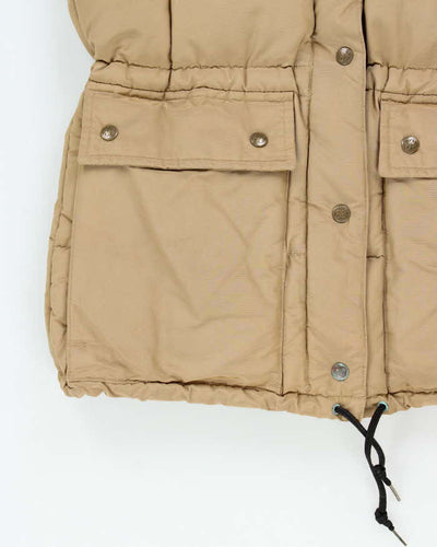 Vintage 1980s Eddie Bauer Goose Down Cotton Blend Hooded Puffer Jacket - XS