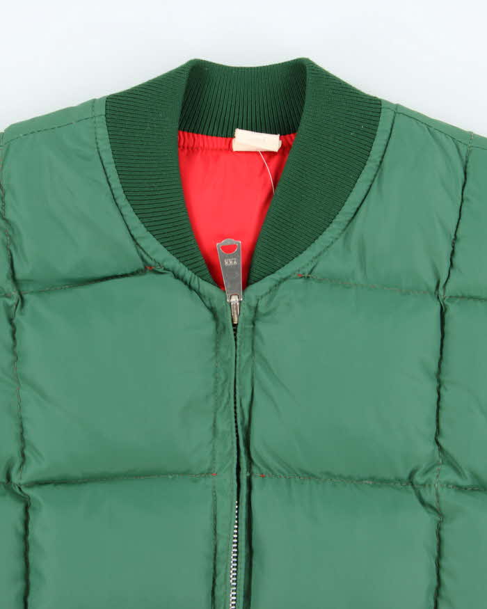 Vintage 1970s Pioneer Sportswear Reversible Down Filled Gilet Jacket - M