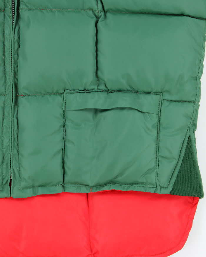 Vintage 1970s Pioneer Sportswear Reversible Down Filled Gilet Jacket - M