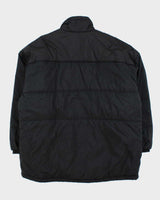 Vintage 1990s Black Nike Oversized Long Puffer Jacket - XL