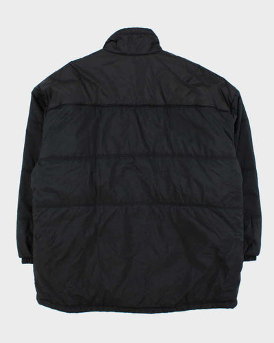 Vintage 1990s Black Nike Oversized Long Puffer Jacket - XL