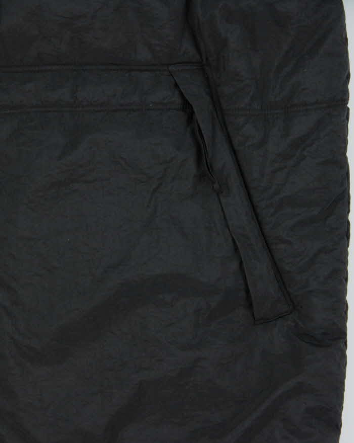 Vintage 1990s Black Nike Oversized Long Puffer Jacket - XL