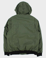 Vintage Khaki Eddie Bauer WeatherEdge Heavyweight Hooded Puffer Jacket - M
