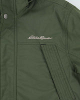 Vintage Khaki Eddie Bauer WeatherEdge Heavyweight Hooded Puffer Jacket - M