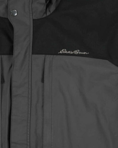 Vintage Eddie Bauer WeatherEdge Plaid Lined Hooded Jacket - XL