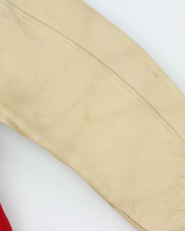 Vintage 1960s Whiting LA Pirates Football Wool Leather Varsity Bomber Jacket - XL