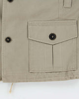 Vintage 1990s A.P.C Military Coverall Cotton Field Jacket - S