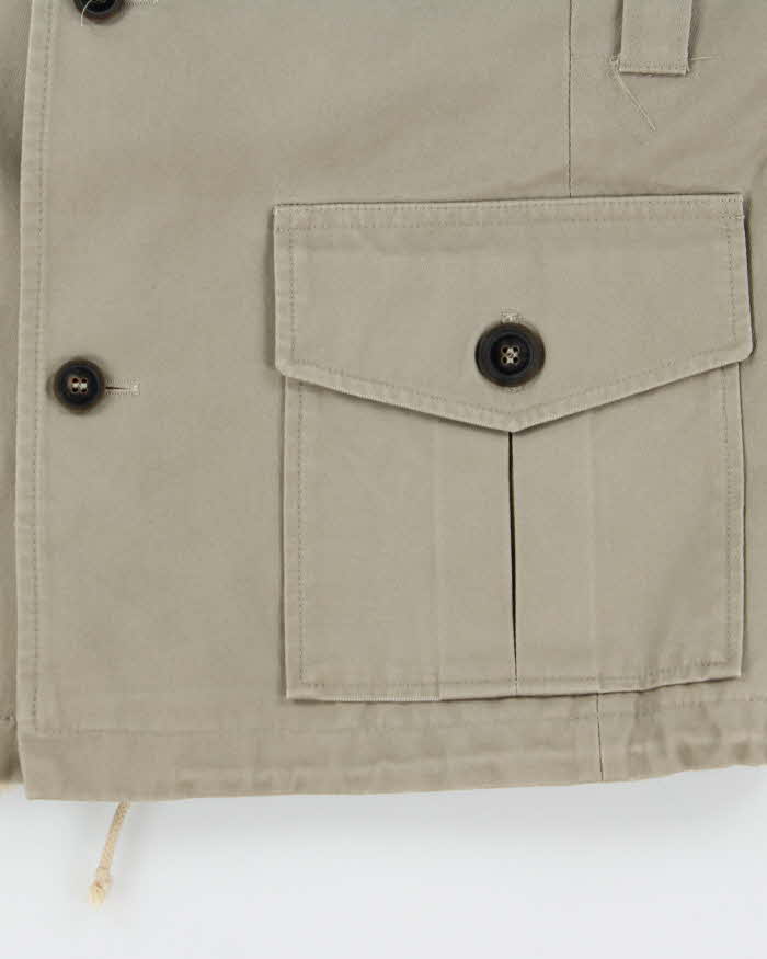 Vintage 1990s A.P.C Military Coverall Cotton Field Jacket - S