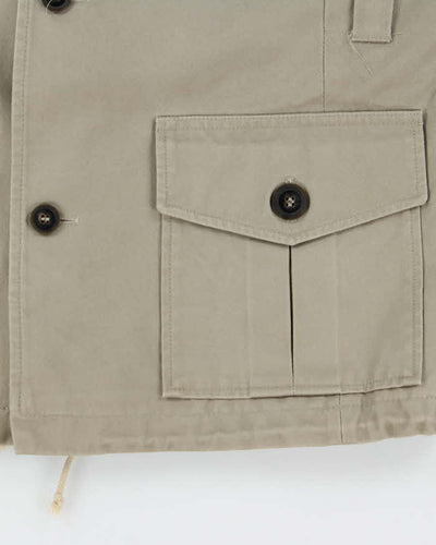 Vintage 1990s A.P.C Military Coverall Cotton Field Jacket - S