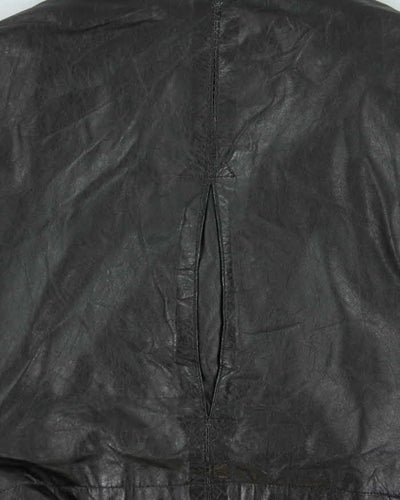 Vintage 1980s Sears Quilt Lined Leather Bomber Jacket - M