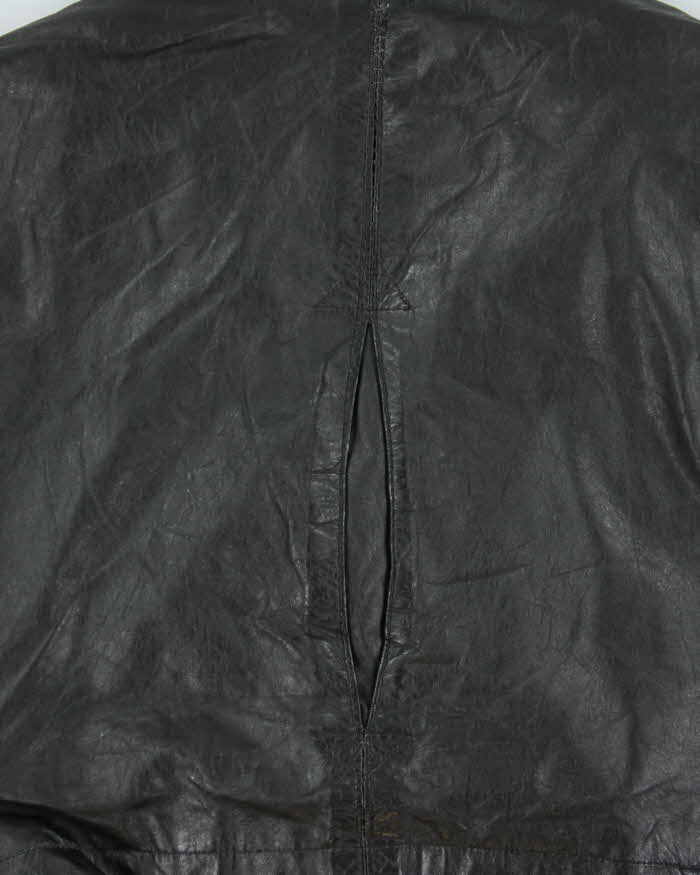 Vintage 1980s Sears Quilt Lined Leather Bomber Jacket - M