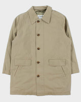 Vintage 00s Chaps Quilt Lined Weatherproof Overcoat Mac - L